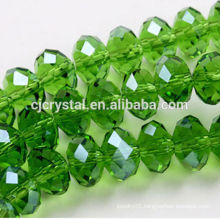wholesale high quality flat round faceted glass bead